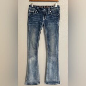 Rock Revival Y2K Aleanor Boot Rhinestone Denim